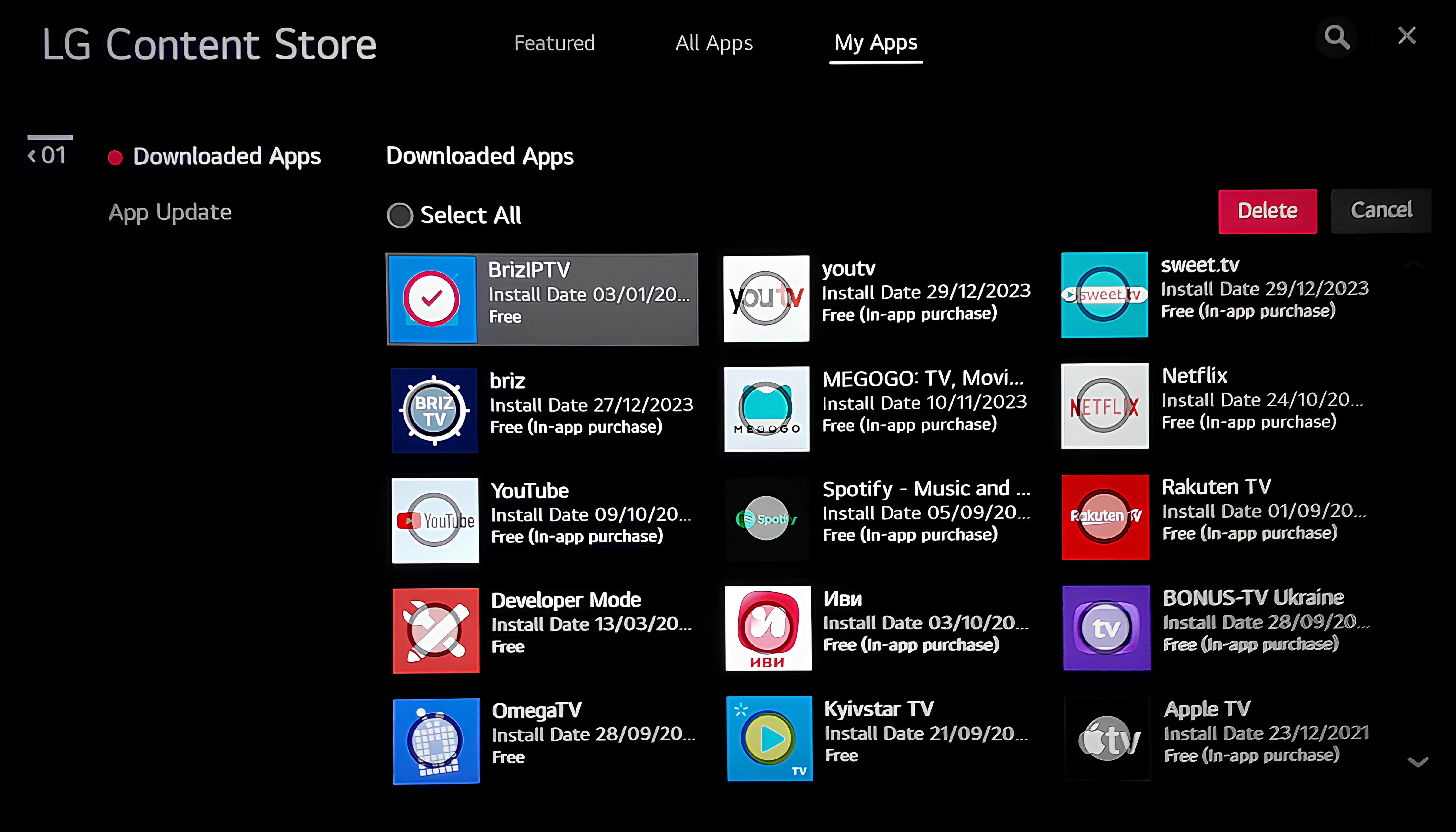 LG - WebOS,4 LG - WebOS,4 - Internet provider Briz in Odesa