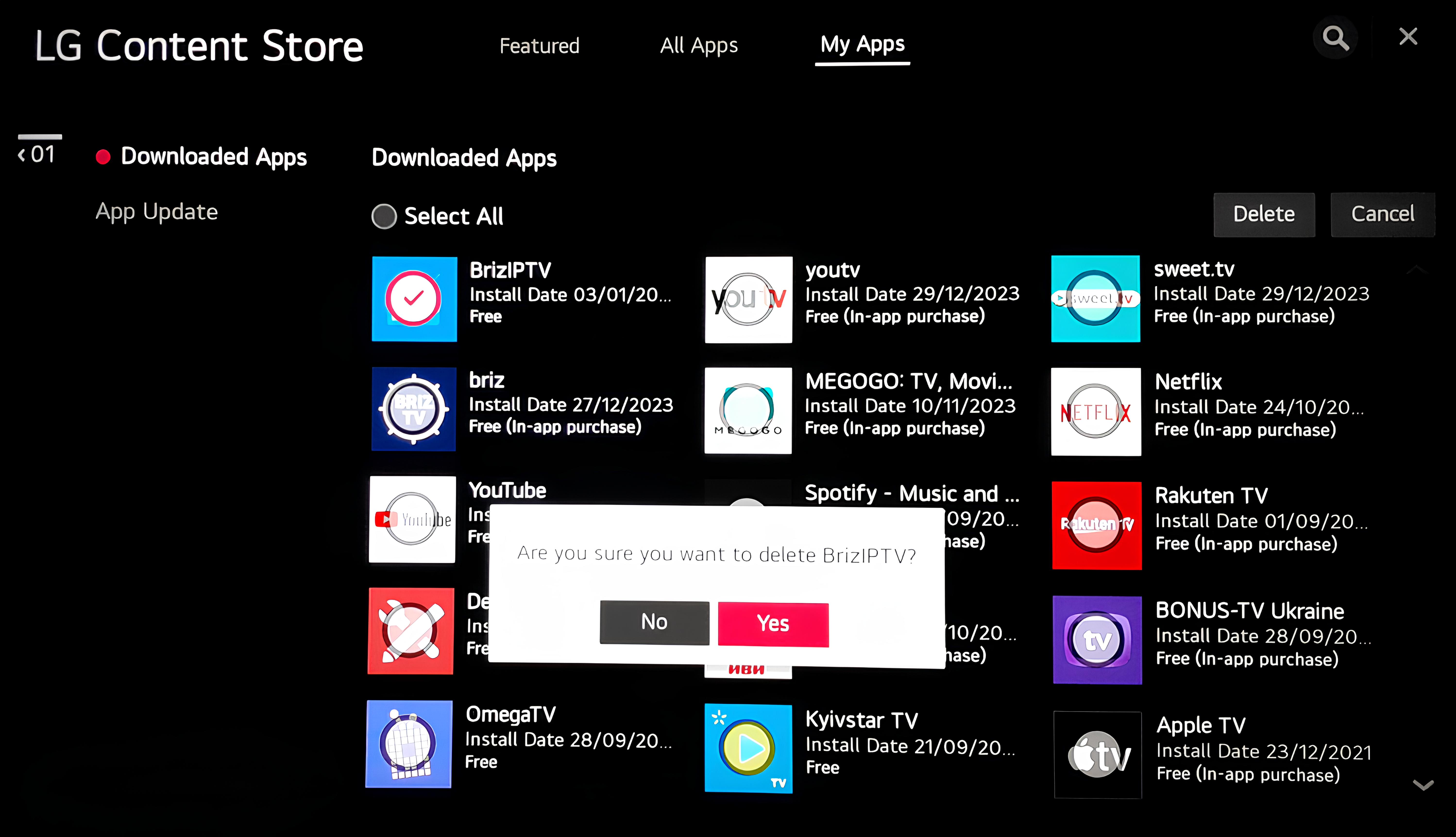 LG - WebOS,5 LG - WebOS,5 - Internet provider Briz in Odesa