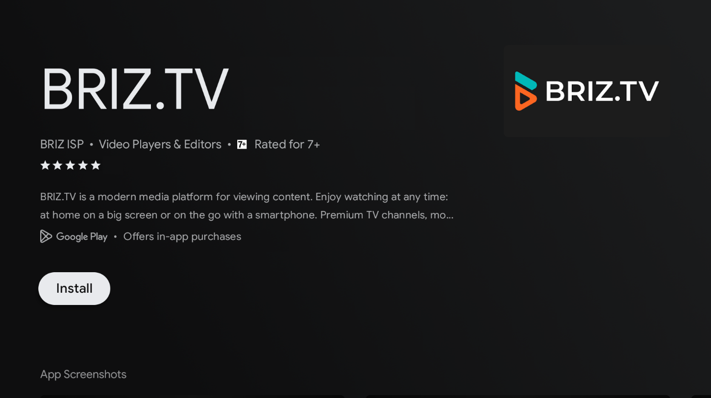BRIZ.TV on Android TV set-top box with Google TV,6 - Internet provider Briz in Odesa