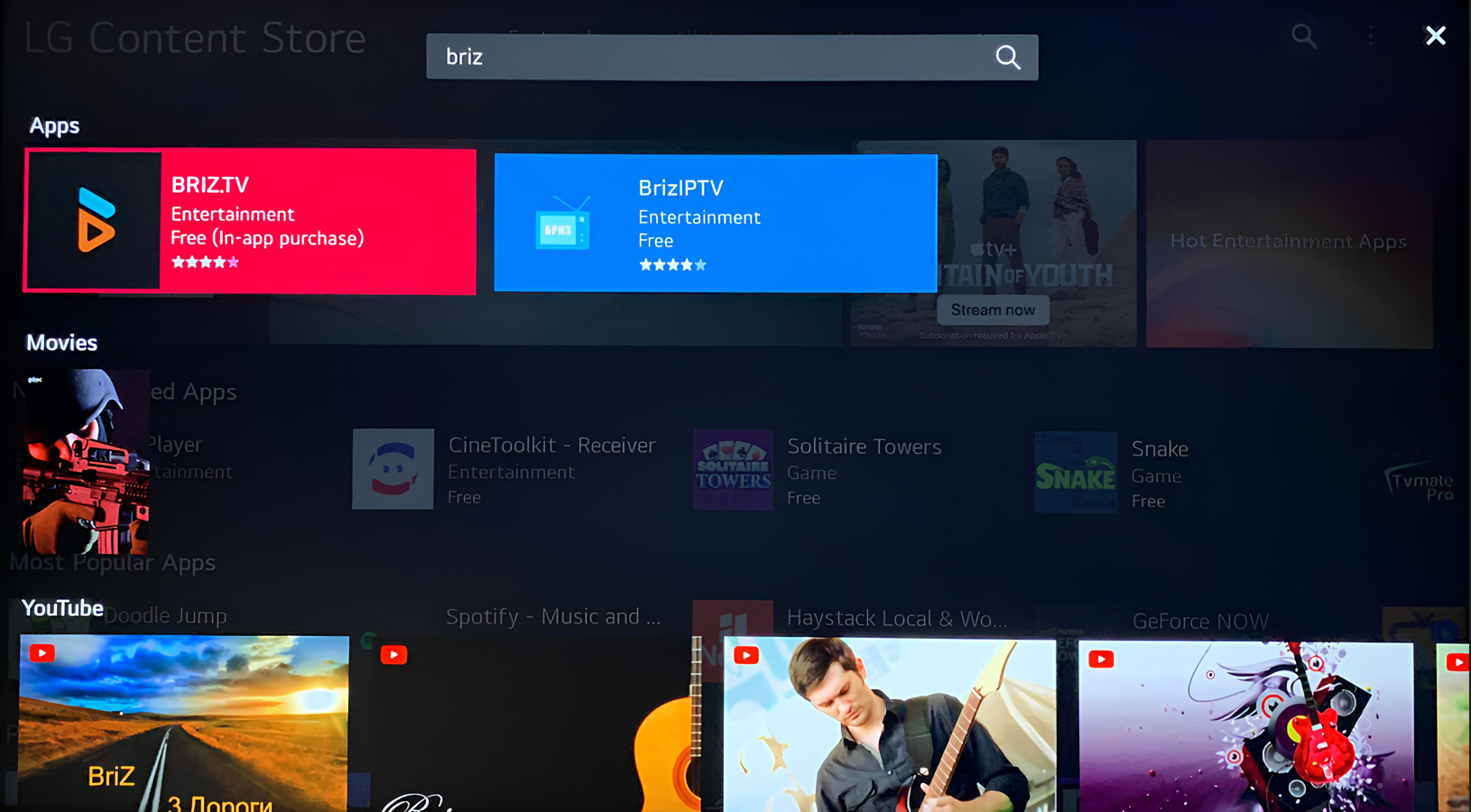 BRIZ.TV to LG TV,3 - Internet provider Briz in Odesa